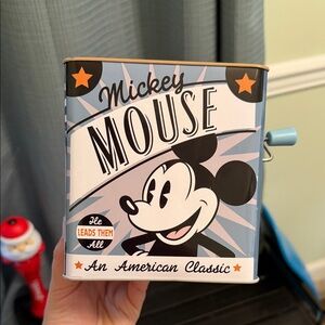 Disney Mickey Mouse Jack-in-the-Box - Blue and Black